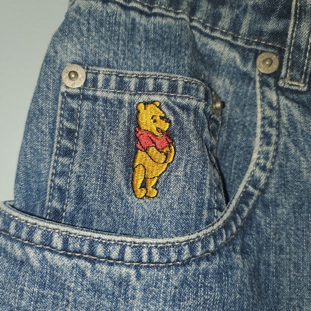 Disney Denim Jeans with Winnie The Pooh Embroidery